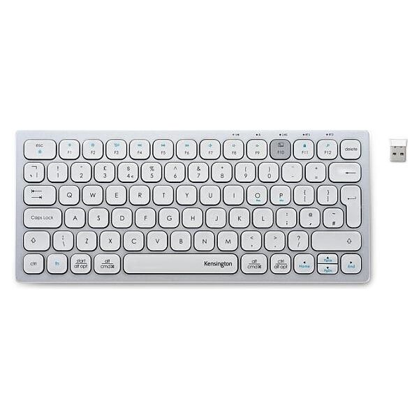 Kensington Dual Wireless Compact Keyboard - White (K75504UK)