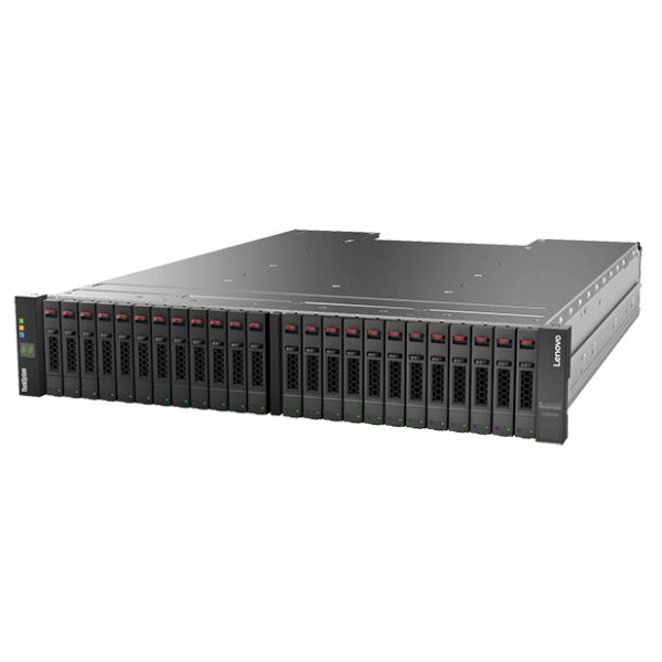 Lenovo DS2200 SFF disk array 0 TB Rack (2U) Zwart, Roestvrijstaal (4599A11)