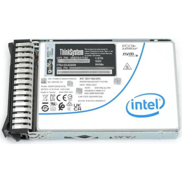 Lenovo U.2 Intel P5600 1.6TB MS NVMe SSD (4XB7A17152)