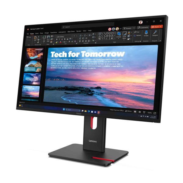 Lenovo ThinkVision T27QD-40 computer monitor 68,6 cm (27") 2560 x 1440 Pixels Wide Quad HD LED Zwart (64AAGAT2U1)