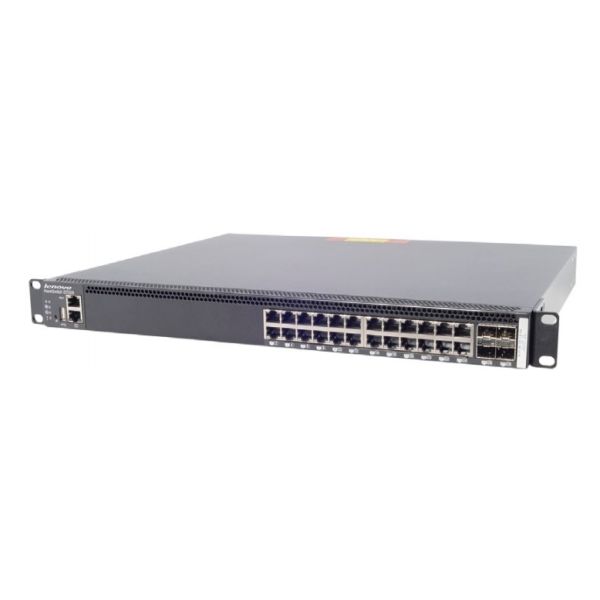 Lenovo RackSwitch G7028 Managed L2 Gigabit Ethernet (10/100/1000) 1U Zwart (7159BAX)