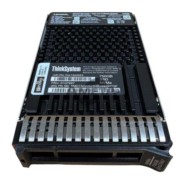 Lenovo ThinkSystem 2.5 U.2 P4800X 750GB Write Intensive NVMe PCIe 3.0 x4 HS SSD (30DWPD) (7N47A00083)