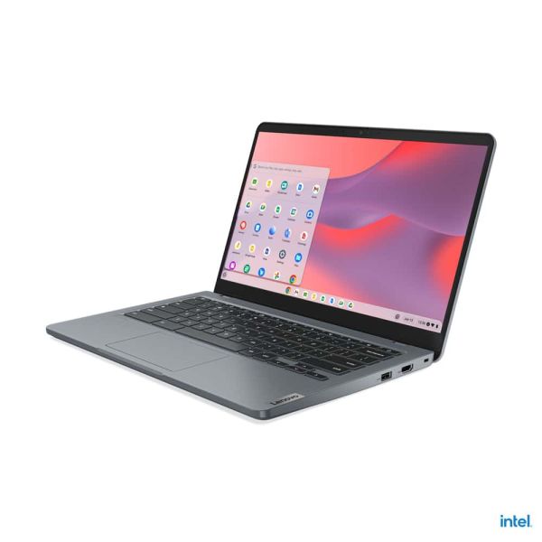 Lenovo 14e Chromebook Gen 3 Intel® Core™ i3 i3-N305 35,6 cm (14") Full HD 8 GB LPDDR5-SDRAM 128 GB eMMC Wi-Fi 6E (802.11ax) ChromeOS Engels Grijs (82W6001RMH)