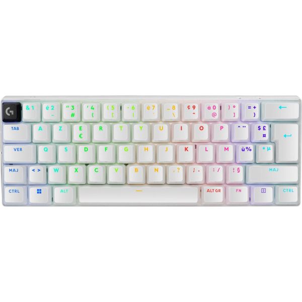 Logitech PRO X 60 LIGHTSPEED Wireless Gaming Keyboard (Tactile) - WHITE - FRA - CENTRAL-419 tba (920-011925)