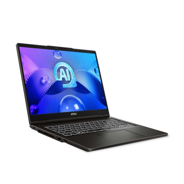 MSI Venture 14 AI A1MG-009BE Intel Core Ultra 7 155H Laptop 35,6 cm (14") 2K Ultra HD 16 GB DDR5-SDRAM 1 TB SSD Wi-Fi 6E (802.11ax) Windows 11 Home Grijs (9S7-14Q221-009)