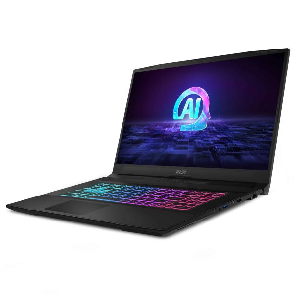 MSI Katana A17 AI B8VF-881NL AMD Ryzen™ 7 8845HS Laptop 43,9 cm (17.3") Full HD 16 GB DDR5-SDRAM 1 TB SSD NVIDIA GeForce RTX 4060 Wi-Fi 6E (802.11ax) Windows 11 Home Zwart (9S7-17LN31-881)