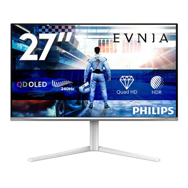 Philips Evnia 6000 27M2N6501L/00 computer monitor 67,3 cm (26.5") 2560 x 1440 Pixels Quad HD QD-OLED Wit (27M2N6501L/00)