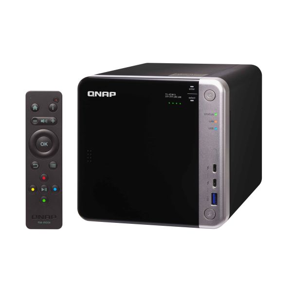 QNAP TS-453BT3 NAS Tower Intel® Celeron® J3455 8 GB DDR3L 0 TB QNAP Turbo System Zwart (TS-453BT3-8G)