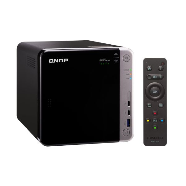 QNAP TS-453BT3 NAS Tower Intel® Celeron® J3455 8 GB DDR3L 0 TB QNAP Turbo System Zwart (TS-453BT3-8G)