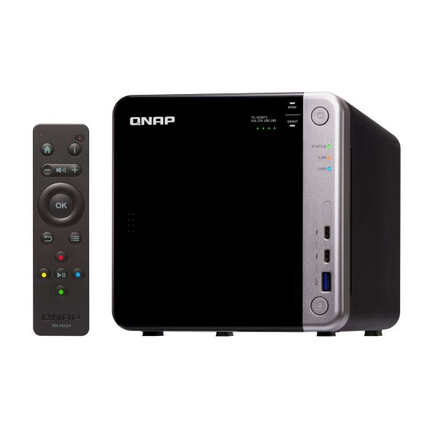QNAP TS-453BT3 NAS Tower Intel® Celeron® J3455 8 GB DDR3L 0 TB QNAP Turbo System Zwart (TS-453BT3-8G)