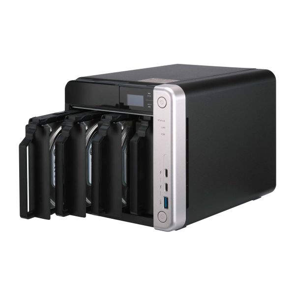 QNAP TS-453BT3 NAS Tower Intel® Celeron® J3455 8 GB DDR3L 0 TB QNAP Turbo System Zwart (TS-453BT3-8G)