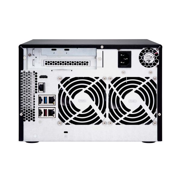 QNAP TVS-672XT NAS Tower Intel® Core™ i3 8 GB DDR4 0 TB QNAP QTS Zwart (TVS-672XT-I3-8G)