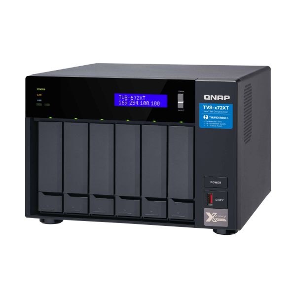 QNAP TVS-672XT NAS Tower Intel® Core™ i3 8 GB DDR4 0 TB QNAP QTS Zwart (TVS-672XT-I3-8G) QNAP TVS-672XT NAS Tower Intel® Core™ i3 8 GB DDR4 0 TB QNAP QTS Zwart (TVS-672XT-I3-8G)