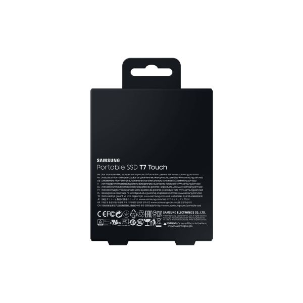 Samsung MU-PC500K, T7 Touch, 500 GB, USB Type-C, 3.2 Gen 2 (3.1 Gen 2), 1050 MB/s, Wachtwoordbeveiliging, Zwart (MU-PC500K/WW)