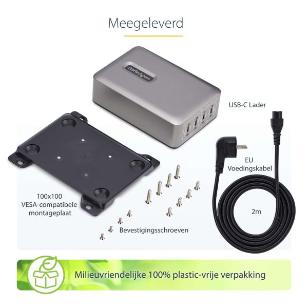 StarTech.com 4-Port Multi-Device USB-C Oplader, Totaal 240W, Single Port 140W EPR, PD 3.1, Poorten met Schroefvergrendeling, Ideaal voor Vergaderzalen, Incl Montagebeugel (424DEU-USB-C-CHARGER) StarTech.com 4-Port Multi-Device USB-C Oplader, Totaal 240W, Single Port 140W EPR, PD 3.1, Poorten met Schroefvergrendeling, Ideaal voor Vergaderzalen, Incl Montagebeugel (424DEU-USB-C-CHARGER)