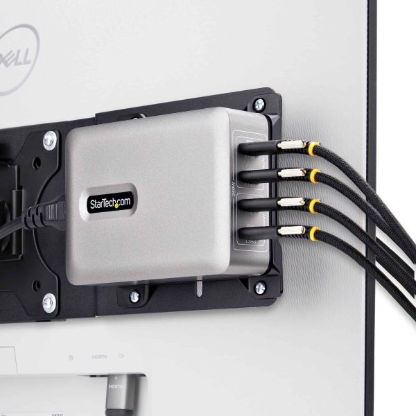 StarTech.com 4-Port Multi-Device USB-C Oplader, Totaal 240W, Single Port 140W EPR, PD 3.1, Poorten met Schroefvergrendeling, Ideaal voor Vergaderzalen, Incl Montagebeugel (424DEU-USB-C-CHARGER) StarTech.com 4-Port Multi-Device USB-C Oplader, Totaal 240W, Single Port 140W EPR, PD 3.1, Poorten met Schroefvergrendeling, Ideaal voor Vergaderzalen, Incl Montagebeugel (424DEU-USB-C-CHARGER)
