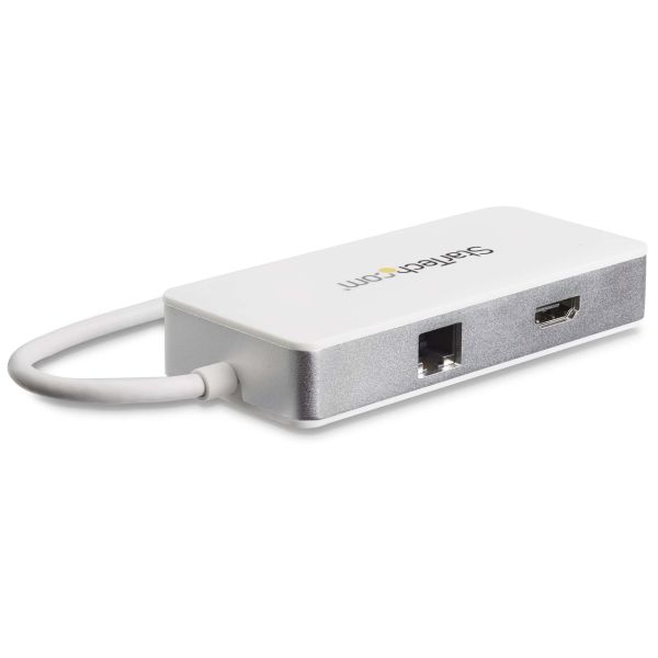 StarTech.com USB-C 4-in1 multiport adapter - SD (UHS-II) kaartlezer - 100W Power Delivery - 4K HDMI - GbE - 1x USB 3.0 (DKT3CHSD4GPD)