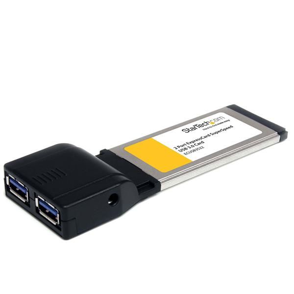 StarTech.com 2-poorts ExpressCard SuperSpeed USB 3.0 kaartadapter met UASP-ondersteuning (ECUSB3S22)