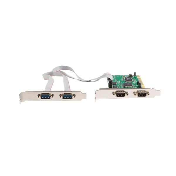 StarTech.com 4-poort PCI RS232 Seriële Adapterkaart met 16550 UART (PCI4S550N) StarTech.com 4-poort PCI RS232 Seriële Adapterkaart met 16550 UART (PCI4S550N)