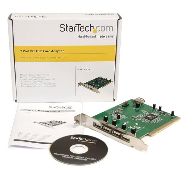 StarTech.com 7-poort PCI USB Adapter (PCIUSB7)