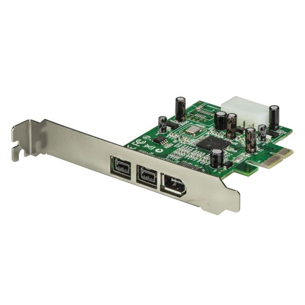 StarTech.com 3-poort 2b 1a 1394 PCI Express FireWire Adapterkaart (PEX1394B3)