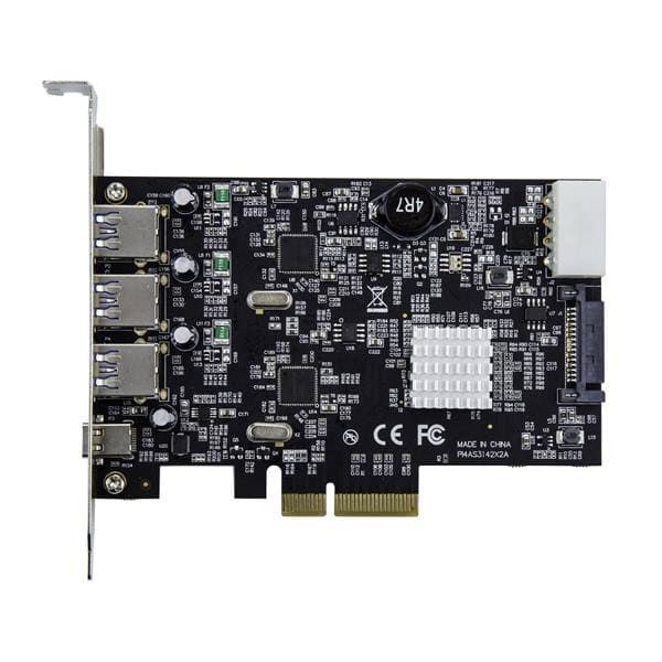 StarTech.com 4 poorts USB 3.1 PCIe kaart met 2 onafhankelijke kanalen 3x USB-A en 1x USB-C (PEXUS313AC2V)