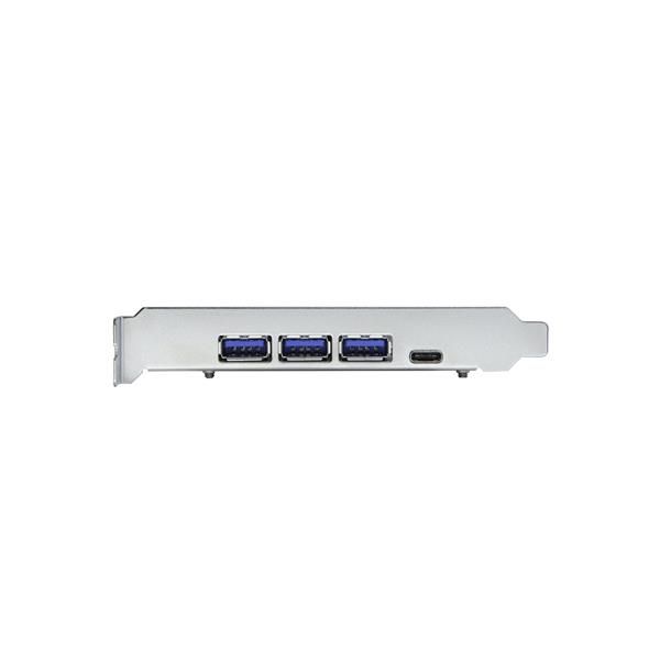 StarTech.com 4 poorts USB 3.1 PCIe kaart met 2 onafhankelijke kanalen 3x USB-A en 1x USB-C (PEXUS313AC2V)