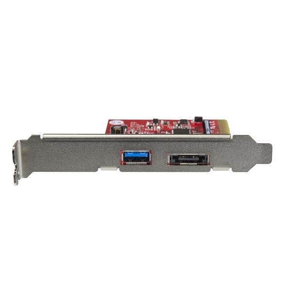 StarTech.com 2 poorts USB 3.1 (10Gbps) en eSATA PCIe kaart 1x USB-A en 1x eSATA (PEXUSB311A1E) StarTech.com 2 poorts USB 3.1 (10Gbps) en eSATA PCIe kaart 1x USB-A en 1x eSATA (PEXUSB311A1E)