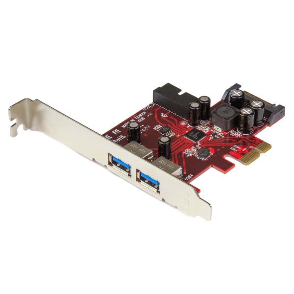 StarTech.com 4-poorts PCI Express USB 3.0 kaart 2 extern, 2 intern SATA-voeding (PEXUSB3S2EI)