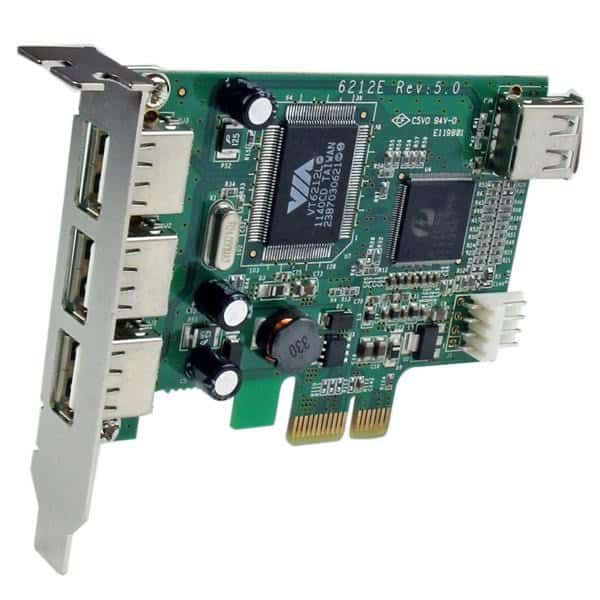 StarTech.com 4-poort PCI Express Low Profile High Speed USB-kaart (PEXUSB4DP)