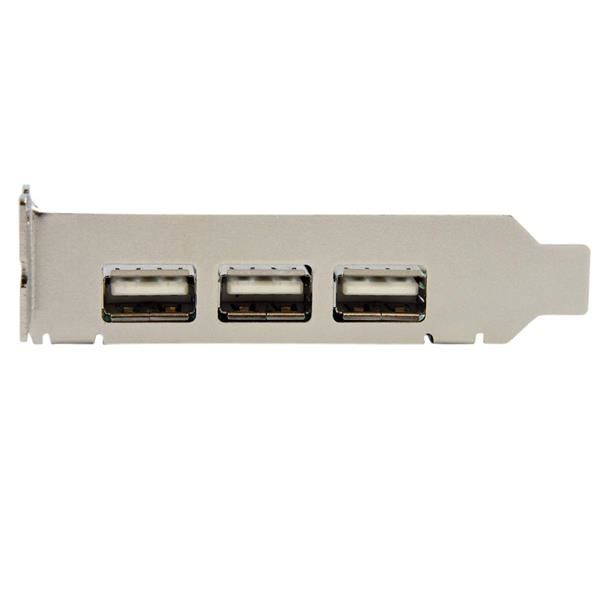 StarTech.com 4-poort PCI Express Low Profile High Speed USB-kaart (PEXUSB4DP) StarTech.com 4-poort PCI Express Low Profile High Speed USB-kaart (PEXUSB4DP)