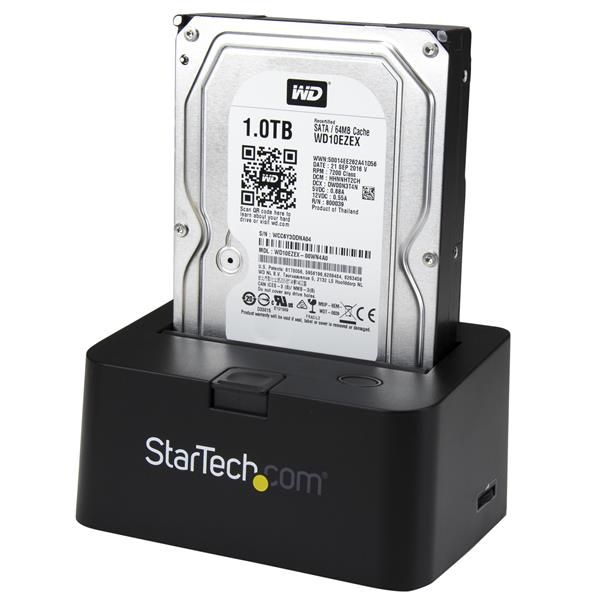 StarTech.com Extern docking station voor uw 2,5 of 3,5 inch SATA III 6 Gbps harde schijven eSATA of USB 3.0 met UASP (SDOCKU33EF) StarTech.com Extern docking station voor uw 2,5 of 3,5 inch SATA III 6 Gbps harde schijven eSATA of USB 3.0 met UASP