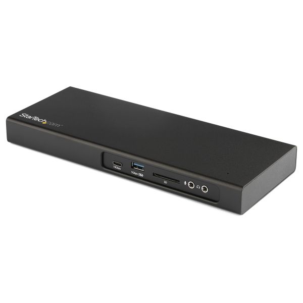 StarTech.com Dual 4K 60Hz monitor Thunderbolt™ 3 dock - PCIe M.2 en SD kaartlezer (TB3DK2DPM2)