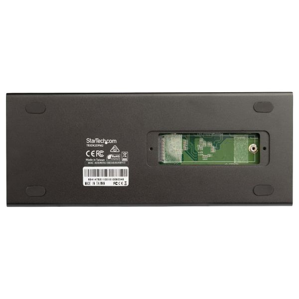 StarTech.com Dual 4K 60Hz monitor Thunderbolt™ 3 dock - PCIe M.2 en SD kaartlezer (TB3DK2DPM2)