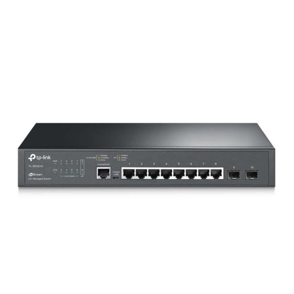 TP-Link JetStream TL-SG3210 netwerk-switch Managed L2/L3 Gigabit Ethernet (10/100/1000) 1U Zwart (TL-SG3210V2)