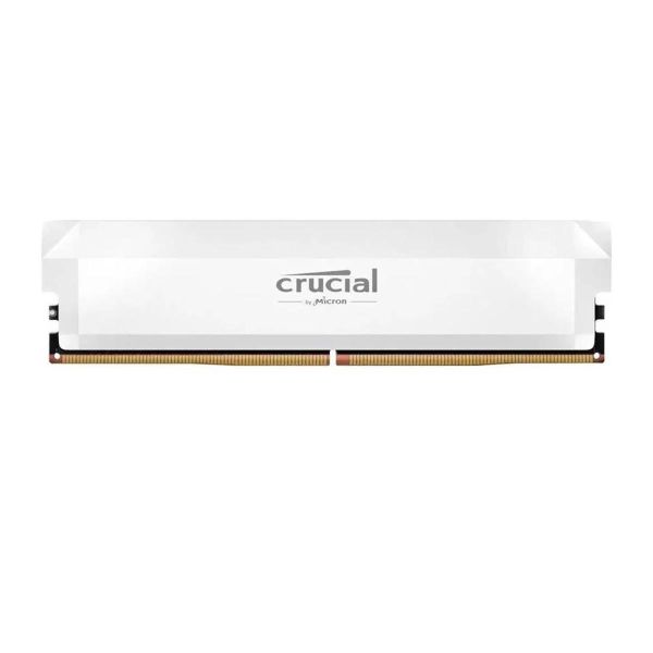 Crucial 16GB Crucial Pro OC Modul DIMM 288-PIN - 6400 MT/s / PC5-51200 - CL32 - 1.35 V - ungepuffert - Schnee-Fuchs-Wei (CP16G64C32U5W)