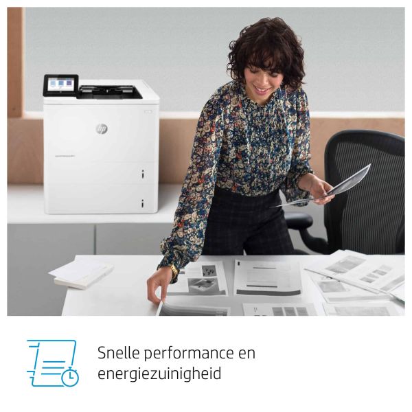 HP LaserJet Enterprise M611dn Zwart-wit Printer, Alleen Ethernet; Dubbelzijdig (7PS84A)
