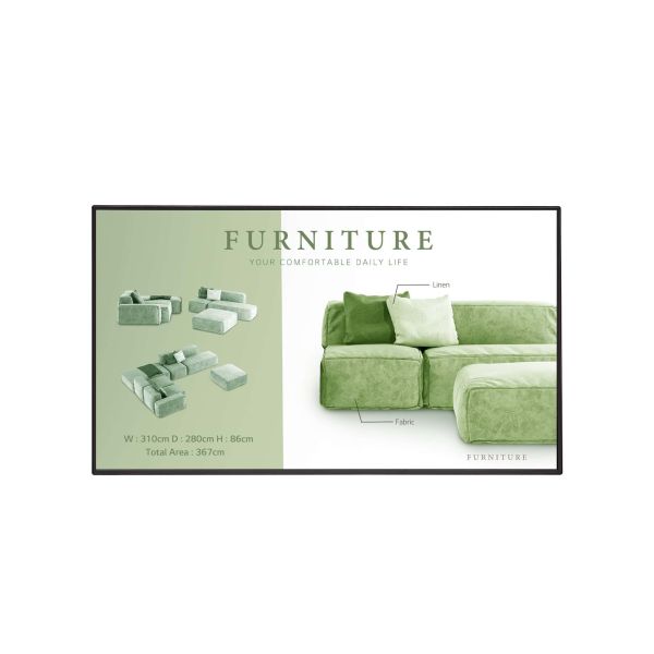 LG 55UM5N-H Digitale signage flatscreen 139,7 cm (55") LCD Wifi 500 cd/m² 4K Ultra HD Zwart WebOS 24/7 (55UM5N-H.AEU)