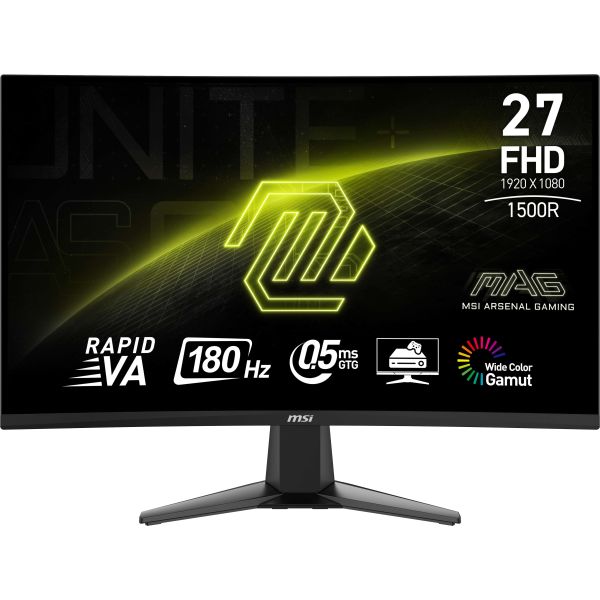 MSI MAG 27C6F computer monitor 68,6 cm (27") 1920 x 1080 Pixels Full HD LCD Zwart (MAG 27C6F)
