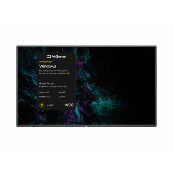 NEC MultiSync M861 Digitale signage flatscreen 2,18 m (86") LED 500 cd/m² 4K Ultra HD Zwart 24/7 (40001655)