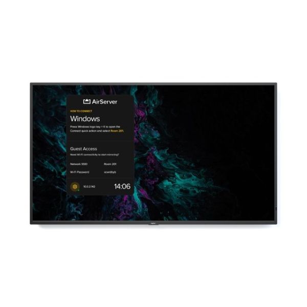 NEC MultiSync M861 Digitale signage flatscreen 2,18 m (86") LED 500 cd/m² 4K Ultra HD Zwart 24/7 (40001655) NEC MultiSync M861 Digitale signage flatscreen 2,18 m (86") LED 500 cd/m² 4K Ultra HD Zwart 24/7