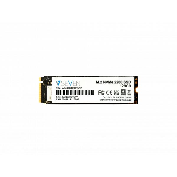 V7 V7SSD128GBNV3E internal solid state drive 128 GB M.2 SATA III NVMe 3D TLC (V7SSD128GBNV3E)
