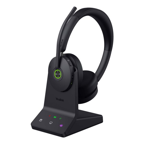 Yealink WH68 Headset Bedraad en draadloos Hoofdband Oproepen/muziek USB Type-C Bluetooth Zwart (1208738)