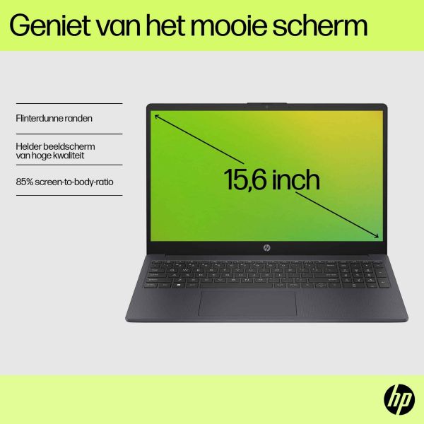 HP 15-fd0978nd Intel® Core™ i7 i7-1355U Laptop 39,6 cm (15.6") Full HD 16 GB DDR4-SDRAM 1 TB SSD Wi-Fi 6 (802.11ax) Windows 11 Home Zilver (BN0M8EA#ABH)