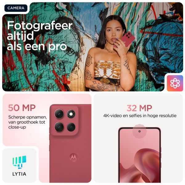 Motorola moto g86 power 5G 16,9 cm (6.67") Dual SIM Android 15 USB Type-C 12 GB 256 GB 6720 mAh Roze (PB8X0035PL) Motorola moto g86 power 5G 16,9 cm (6.67") Dual SIM Android 15 USB Type-C 12 GB 256 GB 6720 mAh Roze (PB8X0035PL)