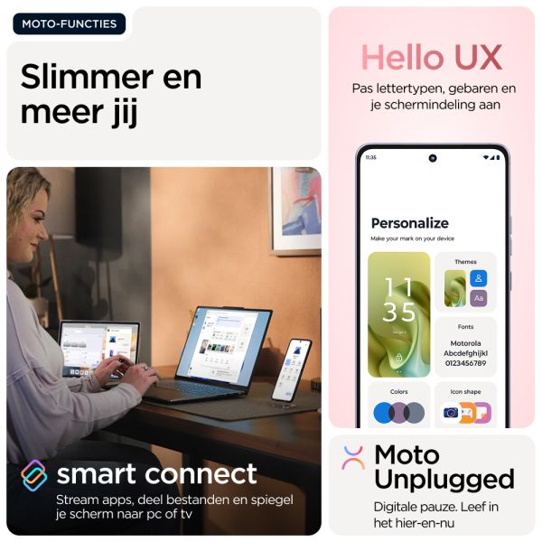 Motorola moto g86 power 5G 16,9 cm (6.67") Dual SIM Android 15 USB Type-C 12 GB 256 GB 6720 mAh Roze (PB8X0035PL)