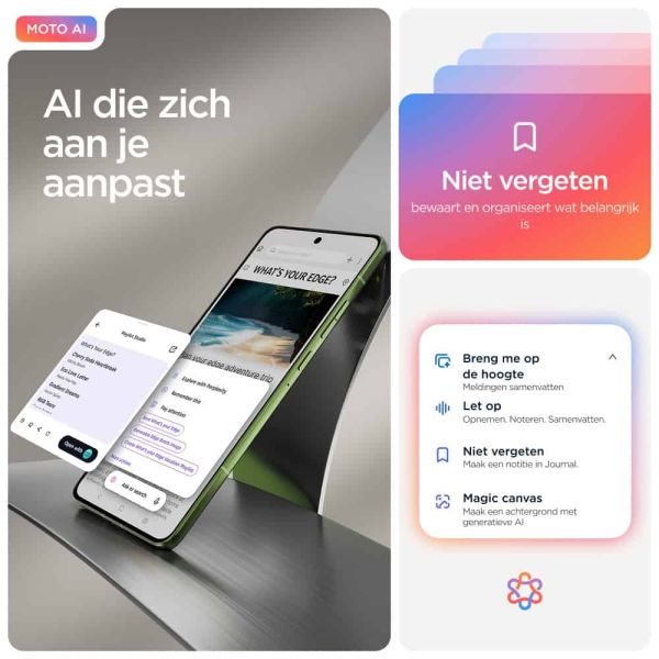 Motorola edge 70 17 cm (6.7") Dual SIM Android 16.0 5G USB Type-C 12 GB 512 GB 4800 mAh Groen (PBA50033SE) Motorola edge 70 17 cm (6.7") Dual SIM Android 16.0 5G USB Type-C 12 GB 512 GB 4800 mAh Groen (PBA50033SE)