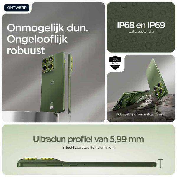 Motorola edge 70 17 cm (6.7") Dual SIM Android 16.0 5G USB Type-C 12 GB 512 GB 4800 mAh Groen (PBA50033SE) Motorola edge 70 17 cm (6.7") Dual SIM Android 16.0 5G USB Type-C 12 GB 512 GB 4800 mAh Groen (PBA50033SE)