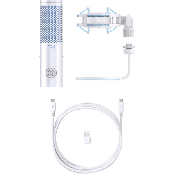 HyperX QuadCast 2 - USB-microfoon (Frost) (AN1D9AA) HyperX QuadCast 2 - USB-microfoon (Frost) (AN1D9AA)