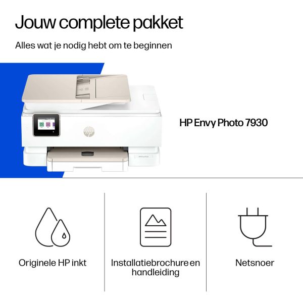 HP Envy 7930 All-in-One Kleur Printer (B63K5B)